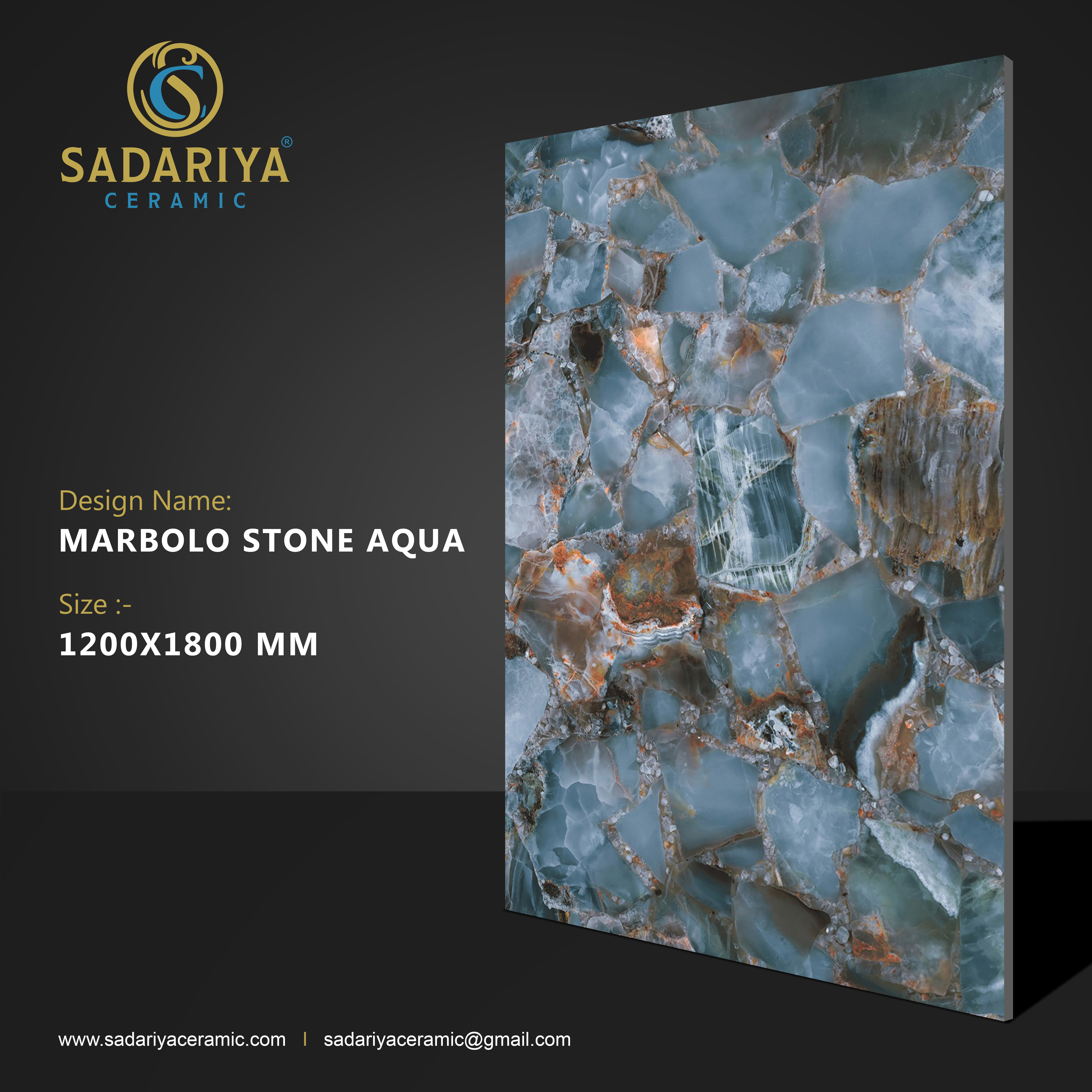 MARBOLO STONE AQUA
